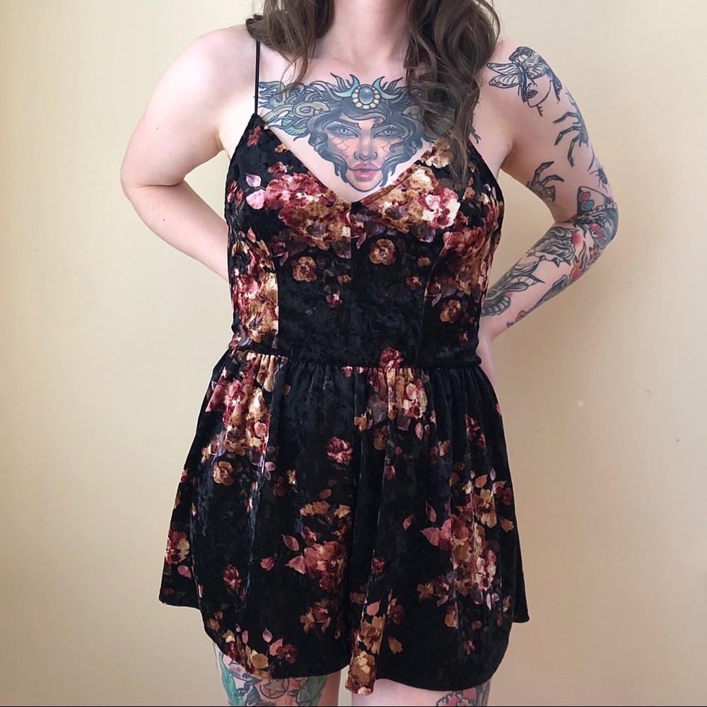 L.A. Hearts Velvet Romper